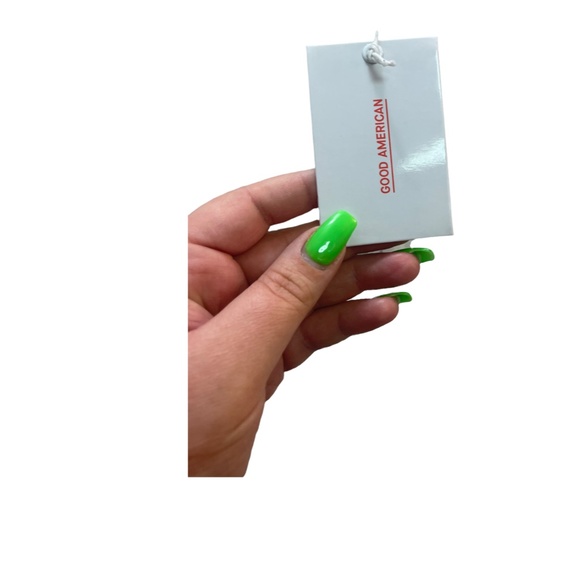 Good American wrapped waist tie around long sleeve top NWT sz 2 - Picture 3 of 5